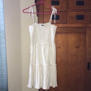 • ruched tie dress •